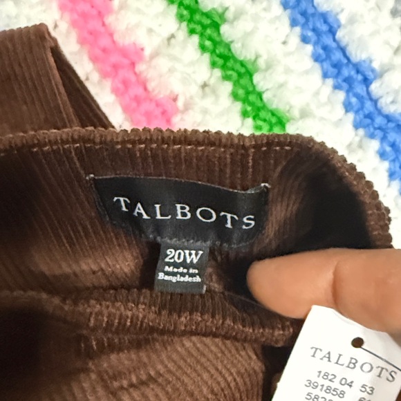 Talbots Rich Brown Wide Leg Pants - Picture 3 of 3